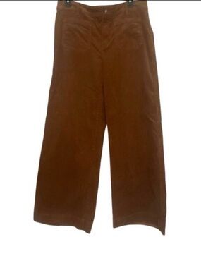 LOFT Wide Leg Pants in Brown